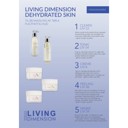 Flyer til dehydret hud i A5